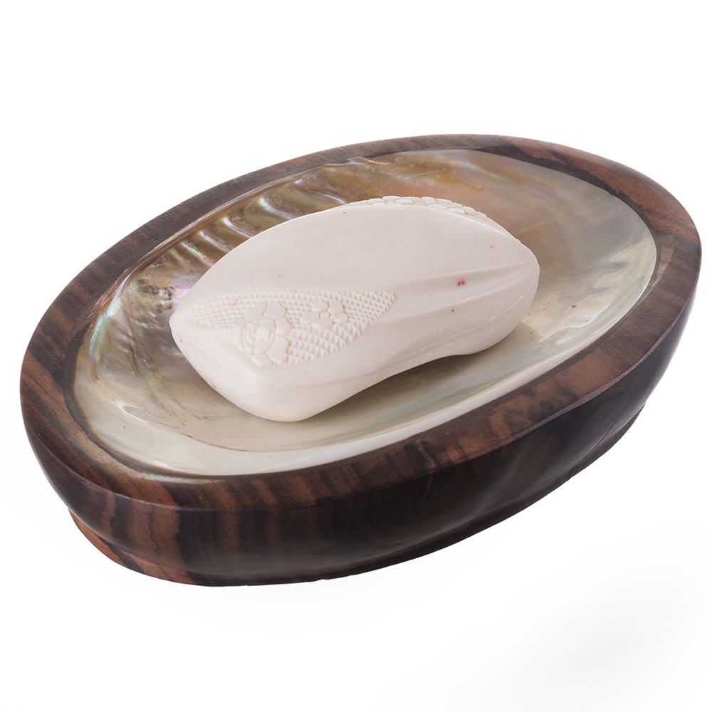 Shell Rectangle Soap Dish Dispenser Bathroom Shabby Chic Natural eBay